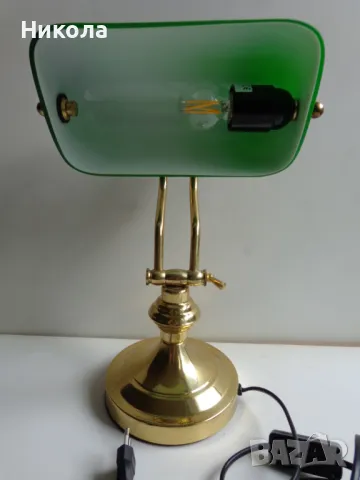 Банкерска лампа, снимка 6 - Настолни лампи - 49282143