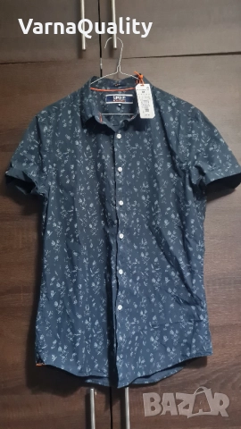 Нова! Мъжка риза с къс ръкав SUPERDRY размер М