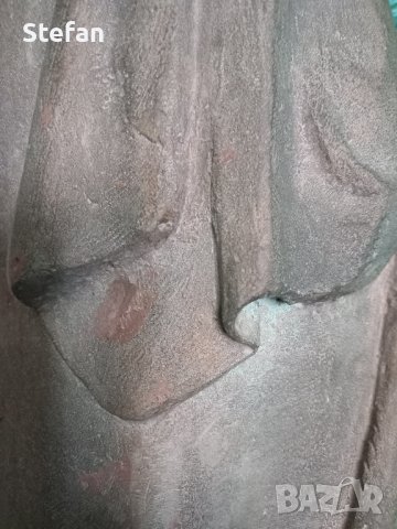 Стара бронзова статуя, снимка 12 - Антикварни и старинни предмети - 42462465