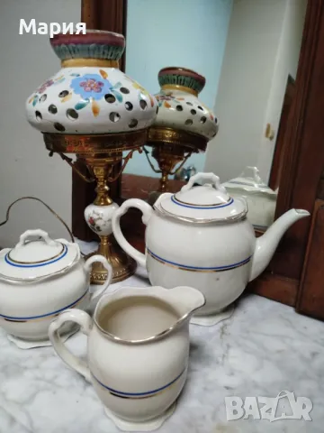Сет от стар немски порцелан, снимка 2 - Антикварни и старинни предмети - 49828049