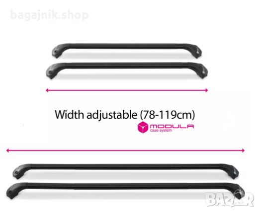 Напречни греди MODULA OVAL BAR за стандартни покривни релси, снимка 5 - Аксесоари и консумативи - 35371316