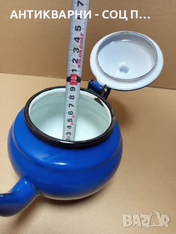 Соц Стар Мъничък Емайлиран Чайник, снимка 10 - Антикварни и старинни предмети - 50038389