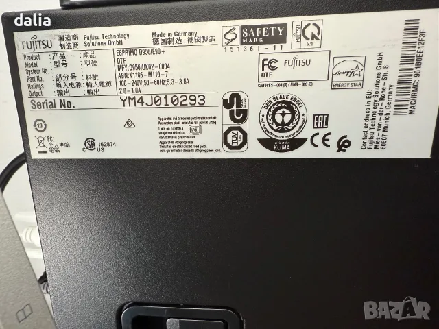 Компютър Fujitsu D956 256GB, снимка 3 - Работни компютри - 56518550