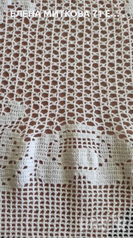 Покривка плетена на една кука, снимка 5 - Покривки за маси - 50667709