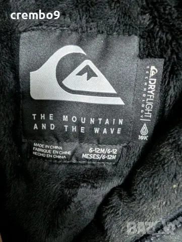 Quiksilver DryFlight ски гащеризон, 6-12 месеца, снимка 2 - Бебешки ескимоси - 56505671