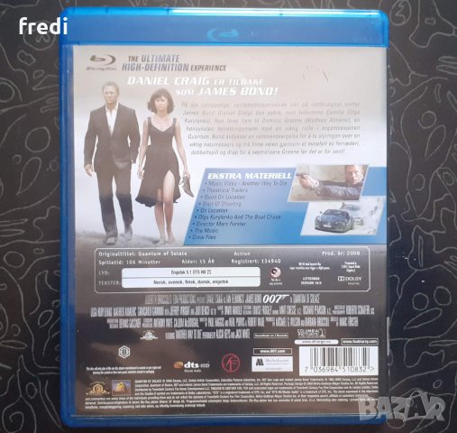 Quantum of Solace (2008) Спектър на утехата(blu-ray disk) без бг субтитри, снимка 2 - Blu-Ray филми - 33765297