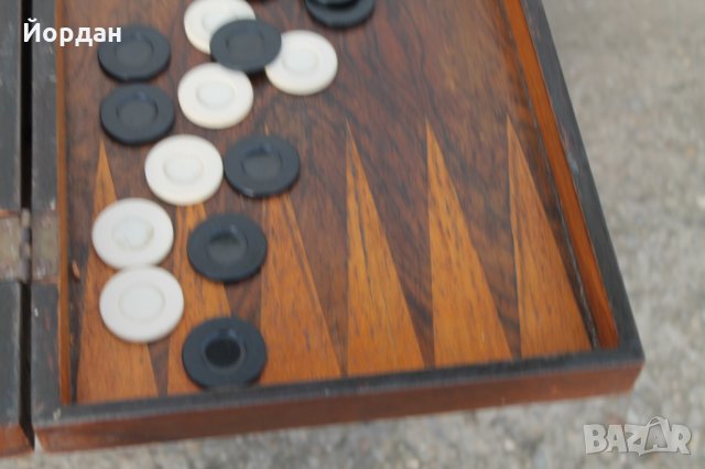 Дървена кутия табла, снимка 7 - Шах и табла - 35631220