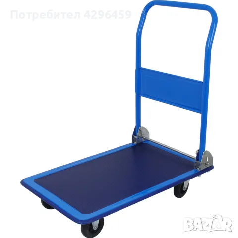 Количка платформена 150 кг, 740х480 мм, метална, снимка 2 - Друго търговско оборудване - 56166520