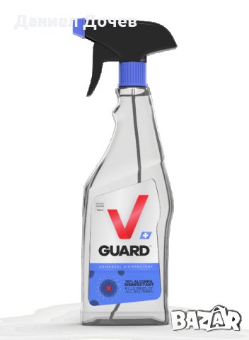 Т0П ПРОДУКТ! VGuard Universal Disinfectant Spray 750ml за повърхности