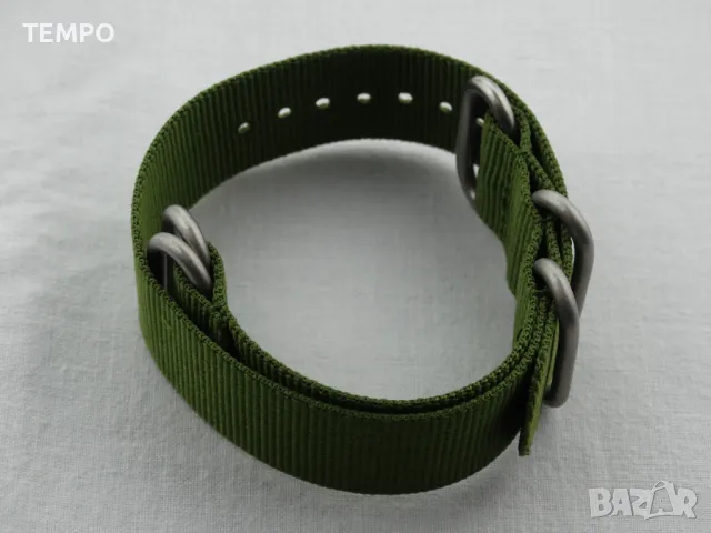КАИШКА ZULU ЗЕЛЕНА- 20мм + ПОДАРЪК, снимка 13 - Каишки за часовници - 44479474