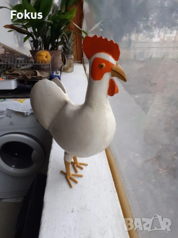 Страхотен метален петел - фигура - статуетка, снимка 3 - Антикварни и старинни предмети - 53335756