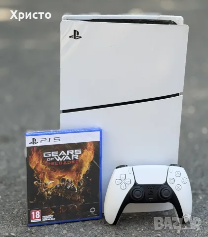 Конзола Sony PlayStation 5 Slim Disc Edition CFI-2016, 1TB SSD + игри
