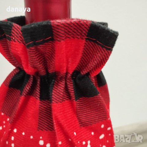 4166 Коледен калъф за бутилка Снежковци, снимка 4 - Декорация за дома - 42591813