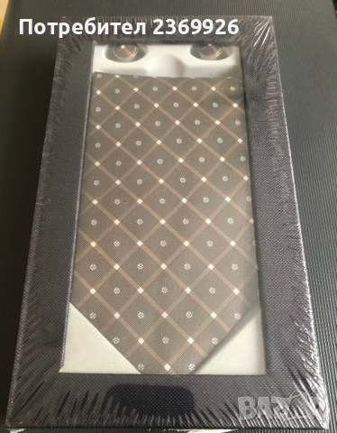 Сет за костюм-вратовръзка с копчелъци за риза в подаръчна кутия