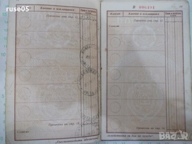 Спестовна книжка - 1938 г., снимка 7 - Други ценни предмети - 30395576