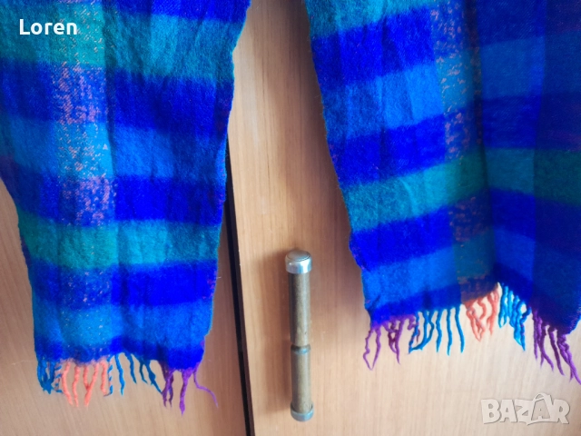 Подарявам шал с синьо зелено , снимка 3 - Шалове - 52509687