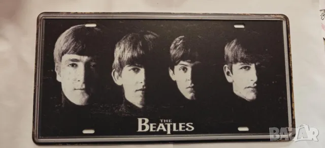 The Beatles-метална табела -тип регистрационен номер, снимка 6 - Китари - 49020754