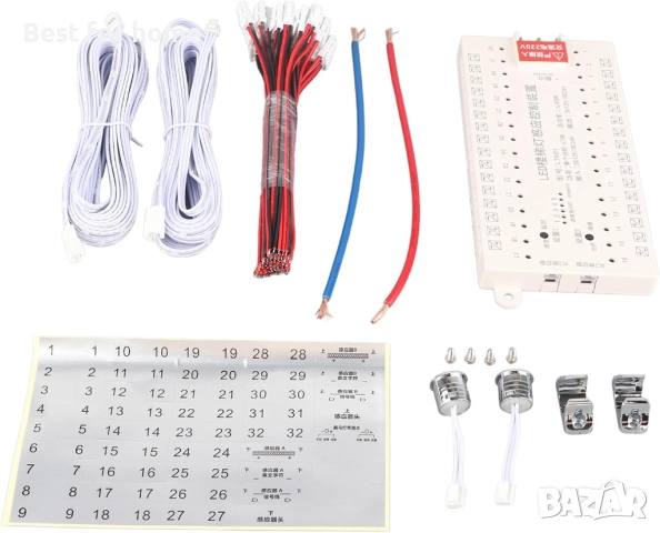 Интелигентен комплект за осветление на стълби със сензор за движение, 5 нива на яркост., снимка 5 - Други - 52530221