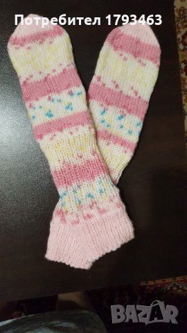 ръчно плетени дамски чорапи размер 36-37, снимка 1 - Рокли - 29338522