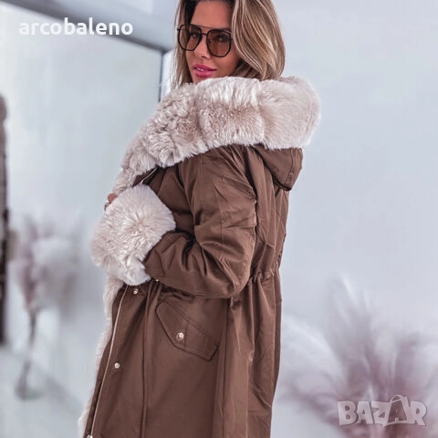 Дамско зимно яке с кожена подплата, 2цвята , снимка 10 - Якета - 52102683