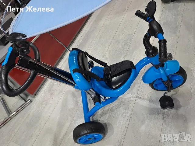 Детски велосипед/триколка със сенник и дръжка родителски контрол, снимка 5 - Детски велосипеди, триколки и коли - 55775630