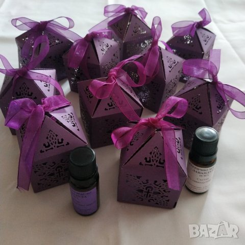 Подаръчна къщичка с етерично масло лавандула 10 мл., снимка 1