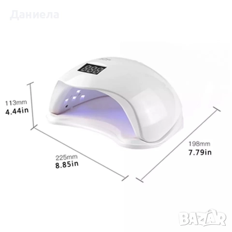 Елегантна и компактна UV LED лампа за нокти SUN5 , снимка 4 - Продукти за маникюр - 52014880