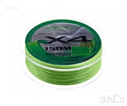 Плетен конец за риболов на спининг - MISTRALL SHIRO 4X, снимка 3 - Такъми - 30979235