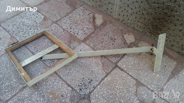 Метална подвижна помощна маса плот за монтаж на стена , снимка 4 - Маси - 52584648