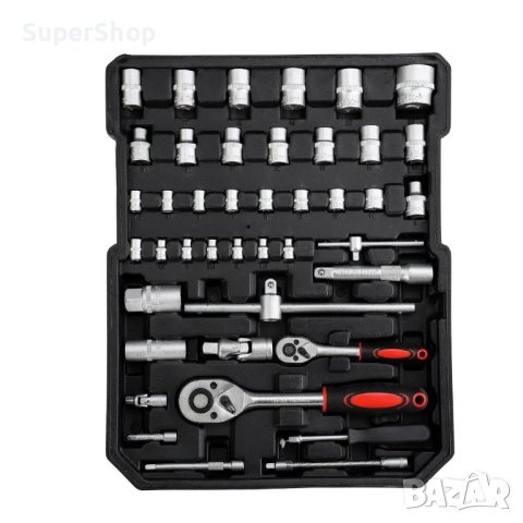 ТОП Метален Немски Куфар с Инструменти 1050 части гедоре ключове, снимка 3 - Куфари с инструменти - 42835156