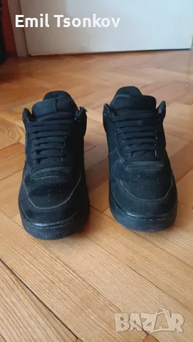 Nike Air Force 1 Low Black Rubber Swoosh – 45.5, снимка 4 - Маратонки - 56327220