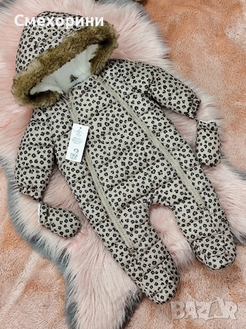 Нов зимен бебешки космонавт ескимос Fred & Flo за момиченце 1-3 месеца и ръст 62см, снимка 2 - Бебешки ескимоси - 52844437