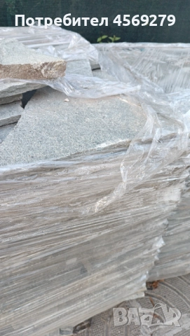 Гръцки гнайс необрязан  на 2- 3 см ширина на плочката , снимка 6 - Градински мебели, декорация  - 51416502