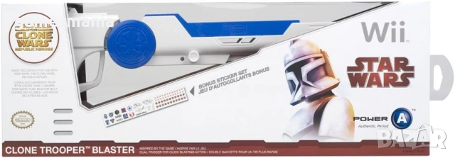 НОВИ Пушки Power A Nintendo Star Wars Wii Clone Trooper Blaster/Wii/Wii U , снимка 11 - Аксесоари - 51759297