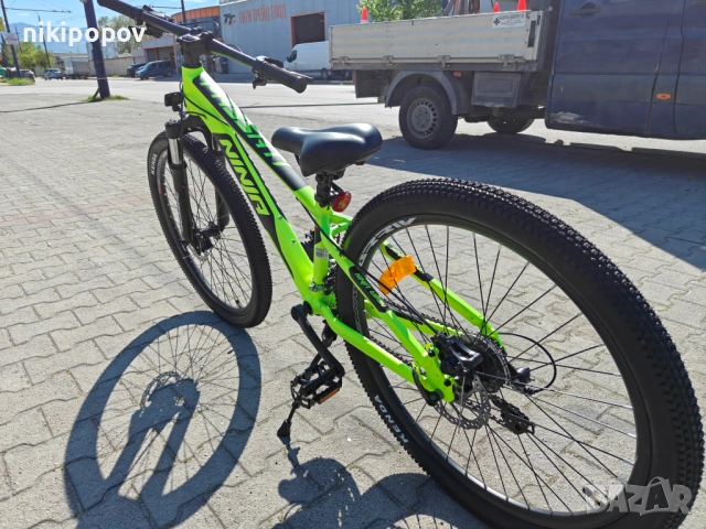 BG Алуминиев велосипед 26" NINJA жълт, снимка 8 - Велосипеди - 54334953