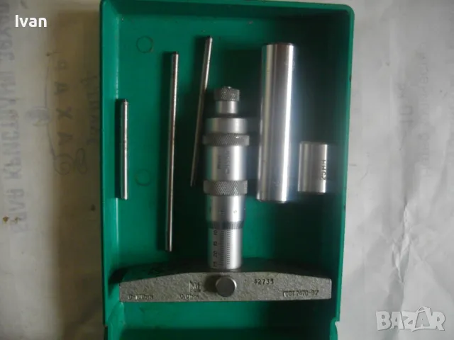 НОВ РУСКИ СССР USSR МИКРОМЕТЪР МЕТРИЧЕН ДЪЛБОКОМЕР 0-100мм ПЪЛЕН КОМПЛЕКТ ГМ-100, снимка 8 - Други инструменти - 48483172