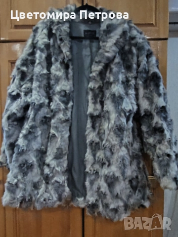 Палто с истински косъм, снимка 6 - Палта, манта - 53876353