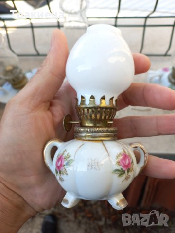 Порцеланова газена лампа лот колекция-4 бр, снимка 5 - Антикварни и старинни предмети - 42636141