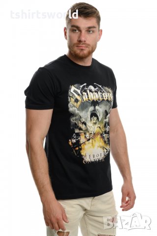 Нова мъжка тениска на музикалната група SABATON - Heroes on tour с гръб, снимка 7 - Тениски - 37697500