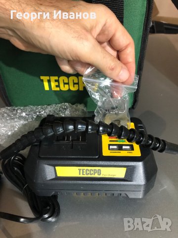 TECCPO Акумулаторен ударен винтоверт 2.0AH, снимка 9 - Бормашини - 42301901
