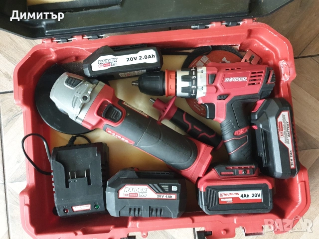 нов винтоверт и ъглошлайф Raider 