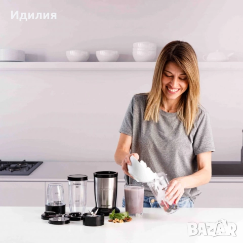 Блендер Taurus Shake & Go – 800W мощност, пулсова технология и аксесоари за смутита, ядки, подправки, снимка 7 - Блендери - 51734422