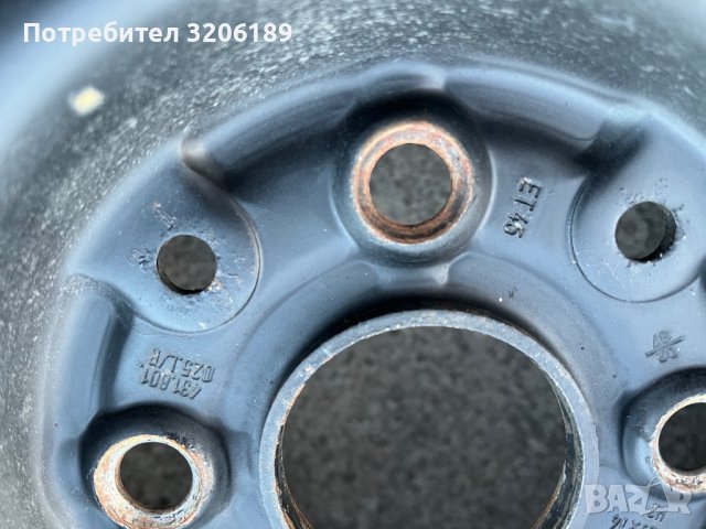 Железни джанти 14 цола 4х108 за Ауди Фолксваген, снимка 6 - Гуми и джанти - 42896635