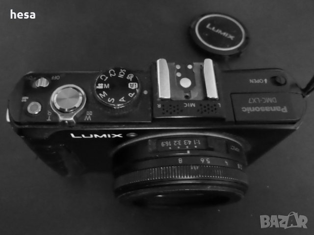 фотопарат Panasonic Lumix LX7 с дефектна оптика, снимка 2 - Фотоапарати - 31634117