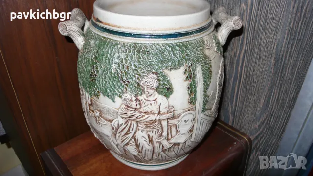 Немско гърне с гравюри, снимка 3 - Антикварни и старинни предмети - 47644364