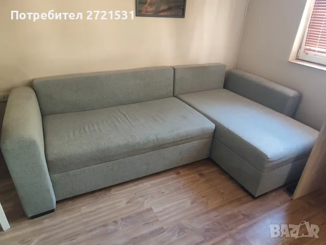 Ъглов диван с функция сън