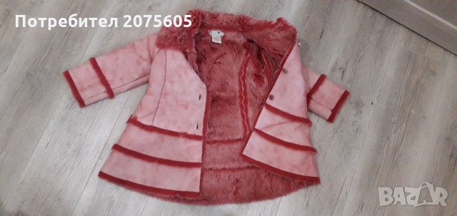 Ново палто, кожух, р.110-116 за малка принцеса, снимка 2 - Детски якета и елеци - 30330606