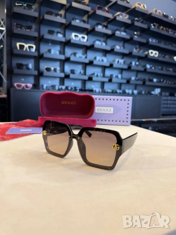 очила с черен обикновен калъф и ув защита gucci , снимка 5 - Слънчеви и диоптрични очила - 52043903