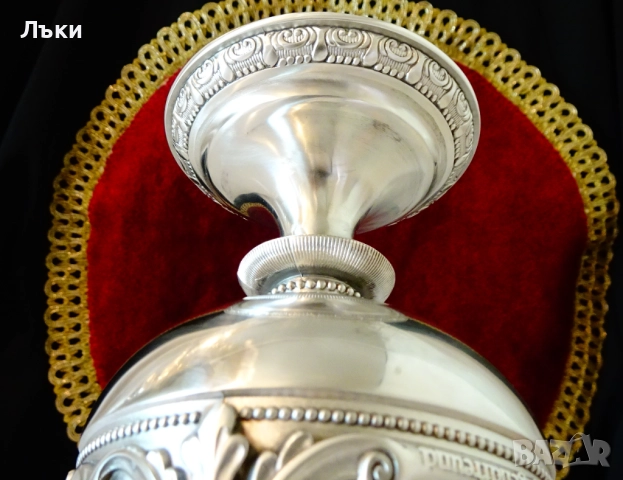 Величествен калаен бокал,чаша от калай 600 мл.,WMF. , снимка 10 - Антикварни и старинни предмети - 51446715