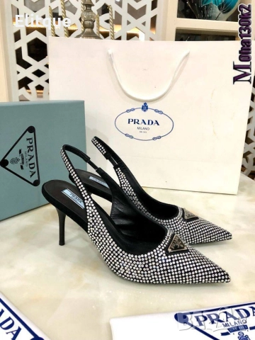 обувки на ток prada, снимка 3 - Дамски обувки на ток - 52612274